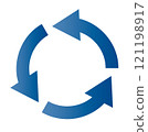 business blue gradient cycle diagram arrow illustration material 121198917