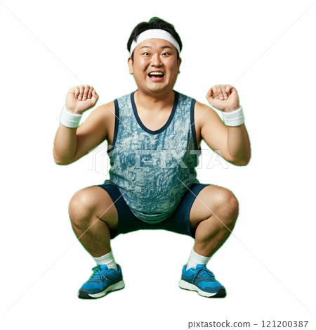Man exercising Man exercising 121200387