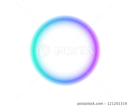 Colorful gradient circle with soft edges and halo effect Colorful gradient circle with soft edges and halo effect 121201319