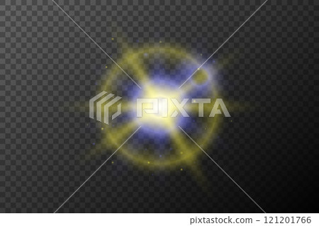 effect of glowing light effect isolated on transparent 121201766
