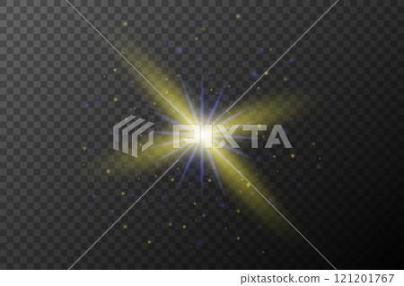 vector illustration of a glowing light effect 121201767