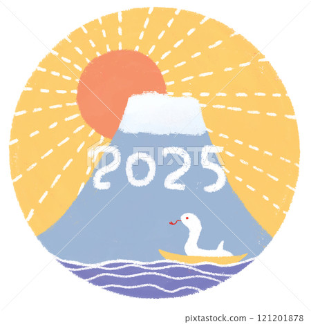 New Year's card material New Year's card material 121201878