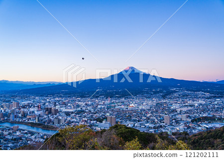 [Shizuoka Prefecture] Numazu city lights and Mt. Fuji evening view 121202111