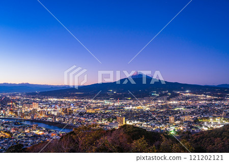 [靜岡縣]沼津路燈與富士山夜景 121202121