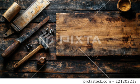 Old wood and tools 121202212