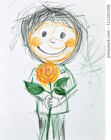 Dad's portrait AI image for Father's Day 121202288