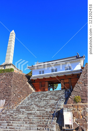 Scenery of Kofu Castle Tetsumon, Kofu City, Yamanashi Prefecture 121202458