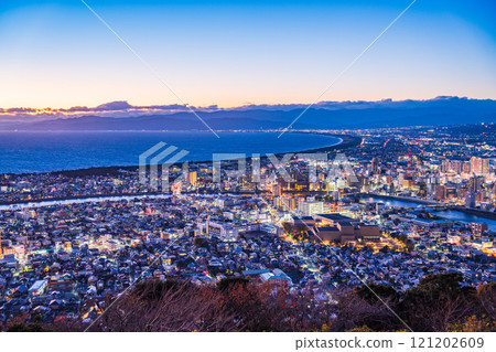 [Shizuoka Prefecture] Numazu city lights and Suruga Bay 121202609