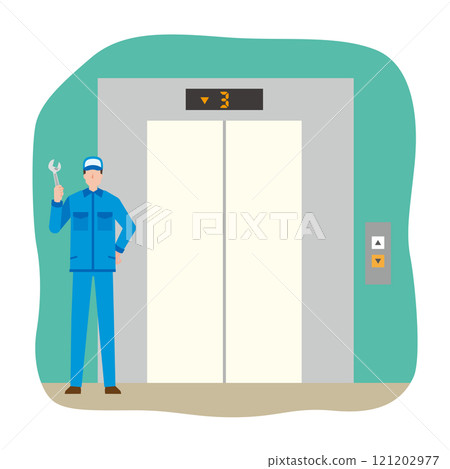 Elevator maintenance worker Elevator maintenance worker 121202977