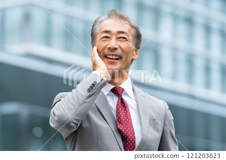 Business senior male portrait 121203623