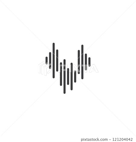 sound wave ilustration logo vector 121204042