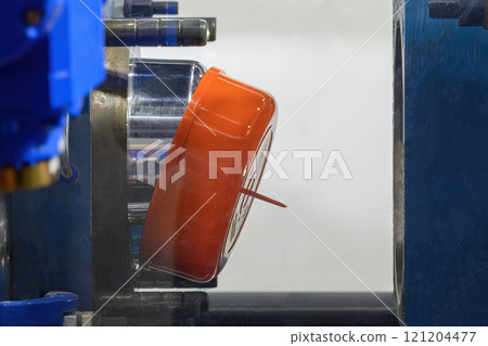 The plastic bowl parts production process by automatic system from plastic injection mold machine. The plastic bowl parts production process by automatic system from plastic injection mold machine. 121204477
