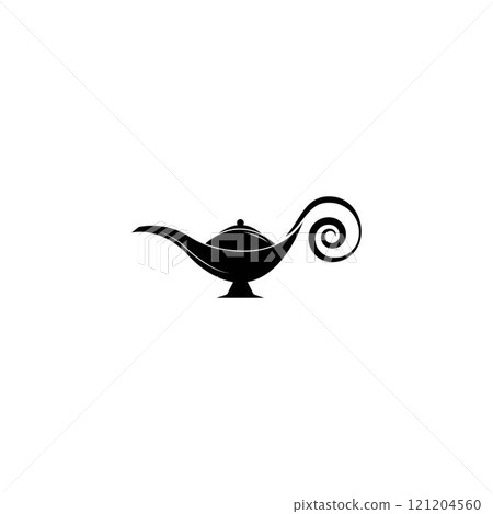 Magic lamp logo vector Magic lamp logo vector 121204560