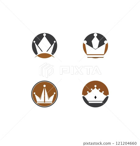 Crown Logo Template-插圖素材 [121204660] - PIXTA圖庫