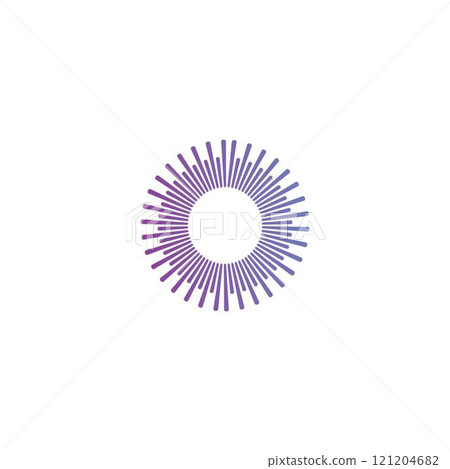 sound wave ilustration logo vector 121204682