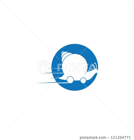Speed snail logo template vector Speed snail logo template vector 121204771