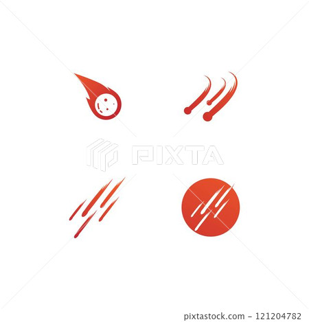 meteor logo vector 121204782