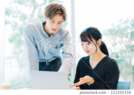 Men's and women's business scene Men's and women's business scene 121205339