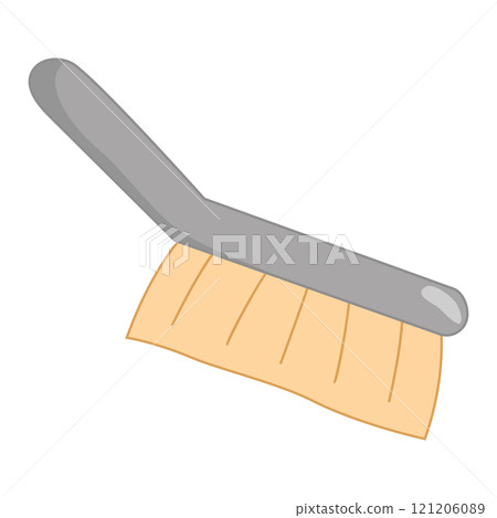 Cleaning brush with handle, vector Cleaning brush with handle, vector 121206089