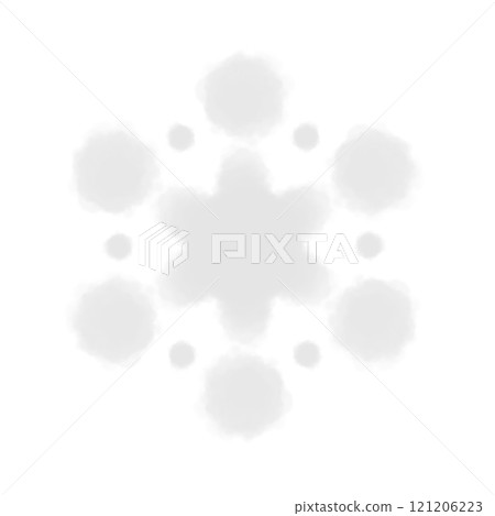 Snowflake, beautiful and cute illustration. 121206223