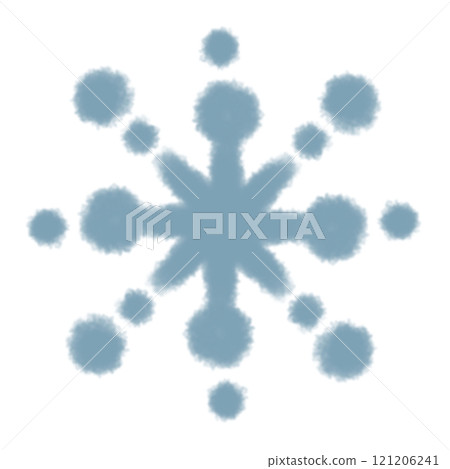 美麗可愛的雪花插圖。 121206241