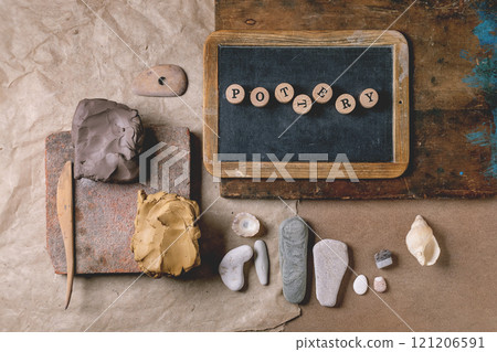 Beige pottery mood board 121206591