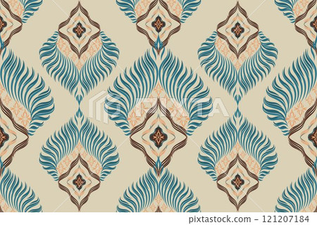 Motifs African boho paisley Floral Ikat pattern embroidery damask. Ethnic ikat floral Ethnic Indian Pattern Ikat pattern Ethnic Pattern.Damask indian floral Aztec embroidery border seamless patterns. 121207184