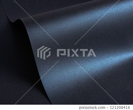 Luxurious blue paper background with a deep midnight blue gradient and glossy metallic sheen. Smooth 121208418