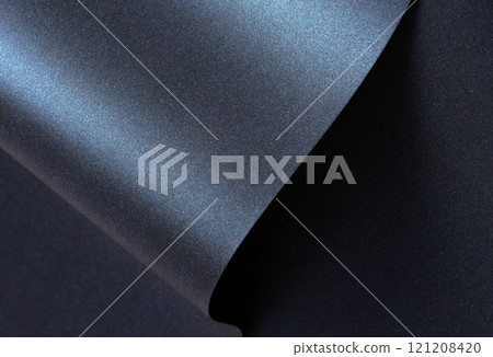 Luxurious blue paper background with a midnight blue gradient and glossy sheen. Smooth and Luxurious blue paper background with a midnight blue gradient and glossy sheen. Smooth and 121208420