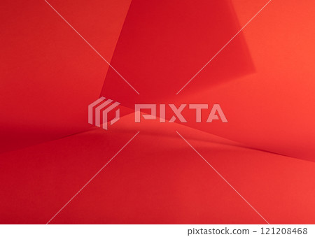 Scarlet red paper background with a smooth gradient and fine texture. Rich and vibrant tones with Scarlet red paper background with a smooth gradient and fine texture. Rich and vibrant tones with 121208468