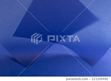 Elegant royal blue tracing paper background with a matte finish and soft gradient. Featuring a rich, 121208492