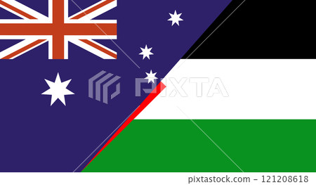 Flags of Australia and Pakistan. Two Flags Together Australian and Pakistani 121208618
