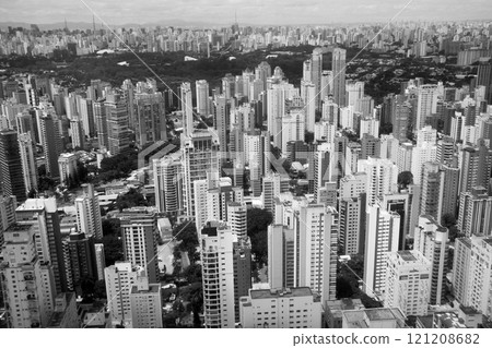 巴西聖保羅城市景觀鳥瞰圖 121208682
