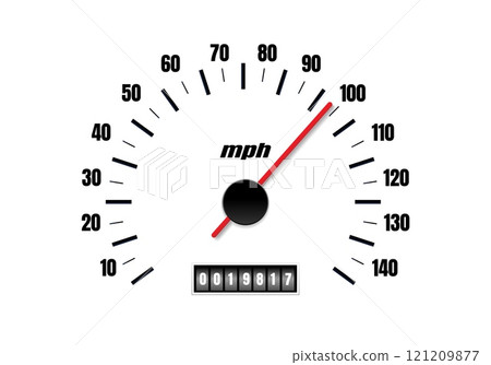 Realistic speedometer scale Realistic speedometer scale 121209877