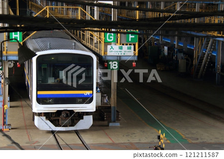 Vehicles in the Boso region are also disassembled and maintained at the Omiya General Rolling Stock Center. 121211587