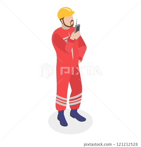 3D Isometric Flat Vector Set of Maritime Professions, Seacrew Characters. Item 5 3D Isometric Flat Vector Set of Maritime Professions, Seacrew Characters. Item 5 121212528
