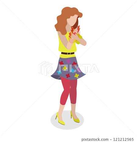 3D Isometric Flat Vector Set of Body Pain, Chronic Ache, Joint Inflammation, Headache. Item 8 3D Isometric Flat Vector Set of Body Pain, Chronic Ache, Joint Inflammation, Headache. Item 8 121212565