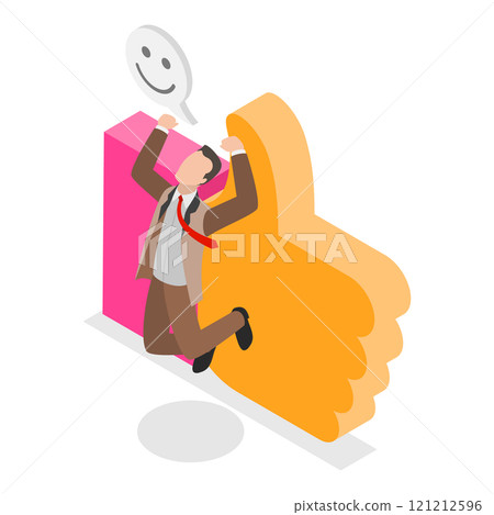 3D Isometric Flat Vector Illustration of Quick And Easy, Speed Digital Technology. Item 1 121212596