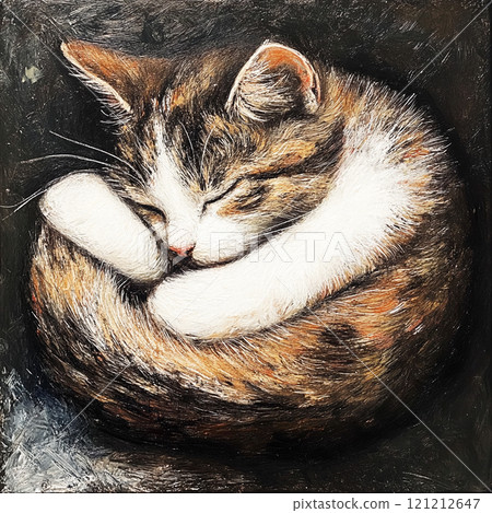 貓蜷縮起來 貓蜷縮起來 121212647