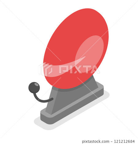 3D Isometric Flat Vector Set of Fire Alarm Equipment, Prevention, Emergency. Item 9 3D Isometric Flat Vector Set of Fire Alarm Equipment, Prevention, Emergency. Item 9 121212684