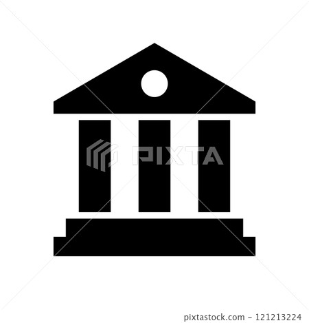 Bank or government building icon 121213224
