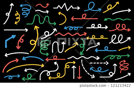 Cute and useful! A collection of hand-drawn arrows 121213422