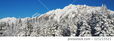 從新穗高纜車西穗高出口眺望北阿爾卑斯山的壯麗景色 121213521