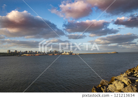 Mar del Plata harbour Cloudy sky 121213634