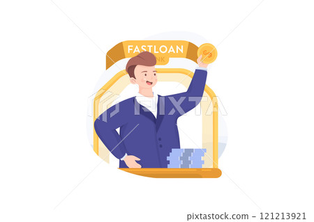 Businessman hand holding money. Fast loan, paying and credit cash concept 121213921