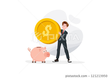 Business Activities Illustration concept. Flat illustration isolated on white background 121213950
