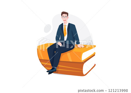 Business Activities Illustration concept. Flat illustration isolated on white background Business Activities Illustration concept. Flat illustration isolated on white background 121213998