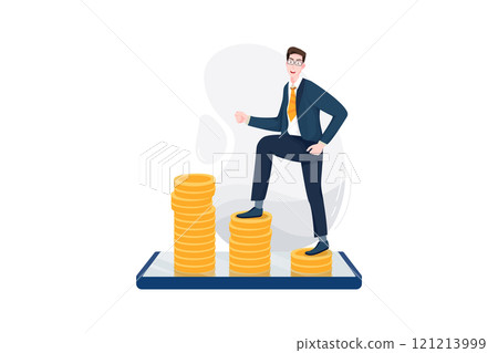 Business Activities Illustration concept. Flat illustration isolated on white background Business Activities Illustration concept. Flat illustration isolated on white background 121213999