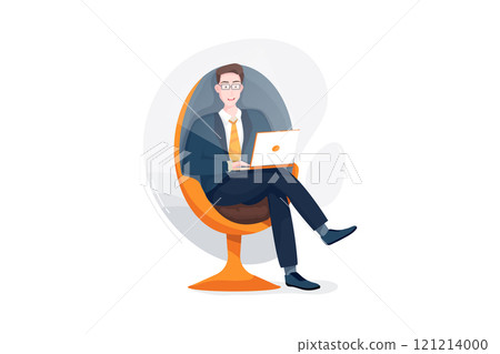 Business Activities Illustration concept. Flat illustration isolated on white background 121214000