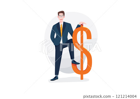 Business Activities Illustration concept. Flat illustration isolated on white background 121214004
